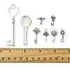 40Pcs 8 Styles Tibetan Style Alloy Pendants TIBEP-FS0001-44-5