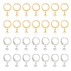 Unicraftale 40Pcs 2 Colors 304 Stainless Steel Leverback Earring Findings STAS-UN0046-30-1