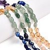 Chakra Theme Natural Amethyst & Topaz Jade & Red Agate & Quartz Crystal & Strawberry Quartz & Lapis Lazuli & Green Aventurine Beads Strands G-N344-07-4