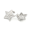 Non-Tarnish Star 304 Stainless Steel Ear Studs EJEW-L290-013P-2