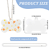 45Pcs Blank Double-sided Heat Transfer Aluminium Pendants DIY-SP0006-29B-2