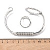 Ring Braaa Hammered Cuff Bangle & Ring Sets LS-SJEW-C008-01P-3