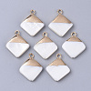 Electroplate Freshwater Shell Pendants LS-X1-SHEL-S276-64-1