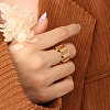 304 Stainless Steel Oval Link Chain Finger Rings FS-WG7F0BE-01-1