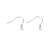 Anti-Tarnish Rhodium Plated 925 Sterling Silver Earring Hooks STER-N016-30P-2