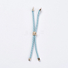 Nylon Twisted Cord Bracelet Making MAK-F018-09G-RS-2