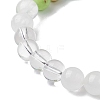 Natural Green Aventurine & Mixed Gemstone Round Beaded Stretch Bracelets for Women BJEW-JB11056-05-4