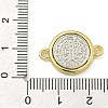 Rack Plating Brass Saint Benedict Medal Connector Charms KK-Z067-08G-01-3