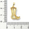 Rack Plating Brass Pave Cubic Zirconia Pendants KK-M282-41G-3