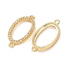 Brass Micro Pave Clear Cubic Zirconia Connector Charms CU-CBA4579-12G-3