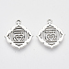 Tibetan Style Alloy Pendants TIBEP-S319-049C-RS-1