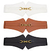 Globleland 3Pcs 3 Colors Imitation Leather Elastic Corset Belts AJEW-GL0002-23-1