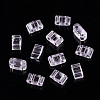 2-Hole Transparent Glass Seed Beads SEED-N004-002-C01-3
