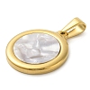 Resin Imitation White Shell Pendants STAS-R229-10E-G-2