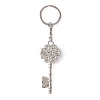 Evil Eye Resin Keychain KEYC-WH0029-18P-2