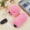 Plush Car Gear & Handbrake Cover Sets AJEW-CL0003-59A-4