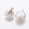 Natural Cultured Freshwater Pearl Pendants PEAR-L027-01P-2