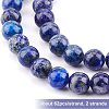 2 Strand Natural Lapis Lazuli Round Bead Strands G-OC0002-28-3