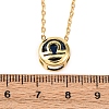Brass Pave Cubic Zirconia Birth Stone Constellation Pendant Cable Chain Necklaces LS-NJEW-D334-01G-10-5