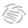 SHEGRACE Brass Pave Clear Cubic Zirconia Connector Charms XGRQ3P964-643P-1