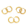 Ion Plating(IP) 304 Stainless Steel Huggie Hoop Earrings EJEW-O087-06F-G-2