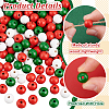 600Pcs 3 Colors Christmas Natural Wood Beads WOOD-GA0001-57-3