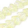 Transparent Electroplate Glass Beads Strands EGLA-F158-FR01-A-1