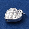 925 Sterling Silver Heart Charms STER-G045-05S-2