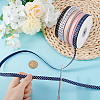 6 Rolls 6 Colors Polyester Polka Dot Print Grosgrain Ribbon OCOR-PH0004-28-3