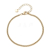 7Pcs 304 Stainless Steel Curb Chains & Water Wave Chains & Cable Chains & Figaro Chains & Wheat Chains Chain Bracelets Set for Women BJEW-JB12915-6