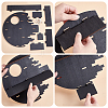 5-Tier Multipurpose Crescent Moon Wood Wall Mounted Minifigures Organizer Display Shelf ODIS-WH0038-169-3