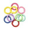 10Pcs Spray Painted Alloy Spring Gate Rings FIND-YW0001-56-3
