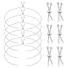 12Pcs 2 Style Adjustable 304 Stainless Steel Bracelet Making MAK-UN0001-22-1