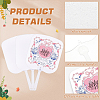 Fan Plastic Heat Transfer Blanks DIY-WH0580-53-4