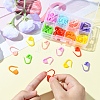 80Pcs 8 Colors Eco-Friendly ABS Plastic Knitting Crochet Locking Stitch Markers Holder FIND-YW0005-36-5