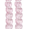 Electroplate Baking Paint Transparent Glass Beads Strands GL-CBA17FF-02G-2