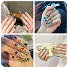 48Pcs 12 Styles Alloy Rhinestone Cabochons MRMJ-TA0001-45C-9