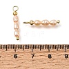 Natural Freshwater Pearl Beaded Pendants PA-CBAF2FA-01G-3