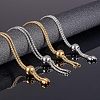 304 Stainless Steel Slider Bracelet/Bolo Bracelets Making MAK-UN0001-02-2