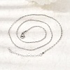 1.3MM 304 Stainless Steel Boston Link Chains Necklaces for Women Men NJEW-Z115-12P-02-3