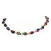 Halloween Skull Acrylic Beaded Necklaces NJEW-JN06531-4
