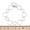 304 Stainless Steel Link Chain Bracelets for Women BJEW-P373-03C-P-5