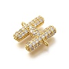 Brass Micro Pave Cubic Zirconia Links KK-I717-04H-2