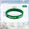 12Pcs Christmas Themed Silicon Cord Bracelets BJEW-CN0001-07-2