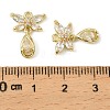 Brass Micro Pave Cubic Zirconia Pendants KK-C107-18A-G-3