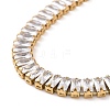 Clear Cubic Zirconia Tennis Bracelet BJEW-E009-03G-2