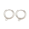 Brass Hoop Earring Findings KK-CBA8A92-01P-1