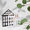 Detachable Lovely House Acrylic Earring Display Stands EDIS-WH0029-48A-4