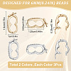SUNNYCLUE 6Pcs 2 Colors Brass Twister Clasps FIND-SC0003-98-2