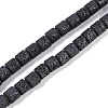 Frosted Natural Lava Rock Beads Strands G-E618-02C-1